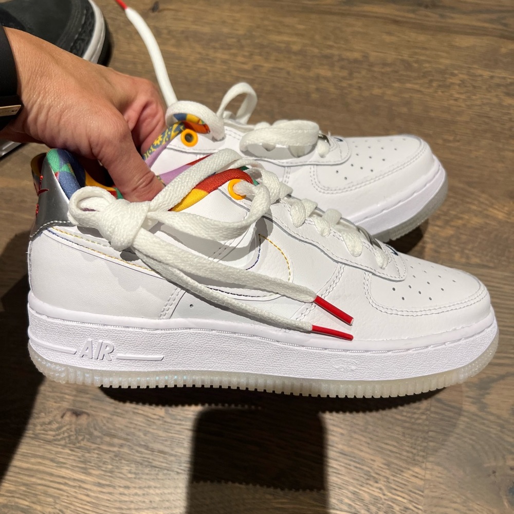 Barely worn size 4 Air Force Ones